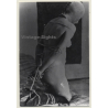 Slim Nude Maid In Bondage*2 / Hogtie - Face Mask - BDSM (2nd Gen.Photo ~1960s)