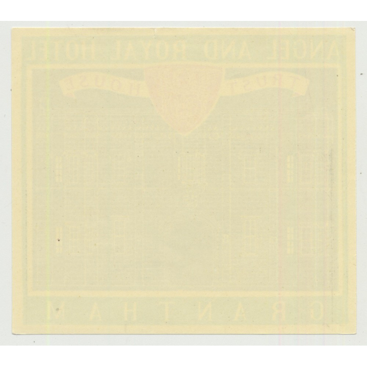 Angel And Royal Hotel (Trust House) - Grantham / Great Britain (Vintage Luggage Label 1950s)