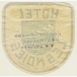 San Feliu De Guixols / Spain: Hotel Les Noies (Vintage Luggage Label)