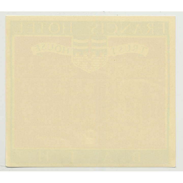 Francis Hotel (Trust House) - Bath / Great Britain (Vintage Luggage Label 1950s)