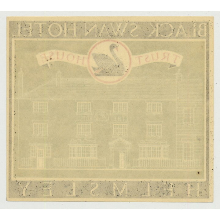 Black Swan Hotel (Trust House) - Helmsley / Great Britain (Vintage Luggage Label 1950s)