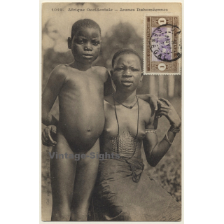 Afrique Occidentale: Jeune Dahoméennes / Tribal Scars - Ethnic (Vintage PC ~1910s/1920s)
