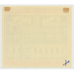 Queen (Trust House) - Chester / Great Britain (Vintage Luggage Label 1950s)