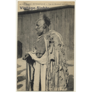 Morocco: Type De Mendiant Marocain / Ethnic (Vintage PC 1916)