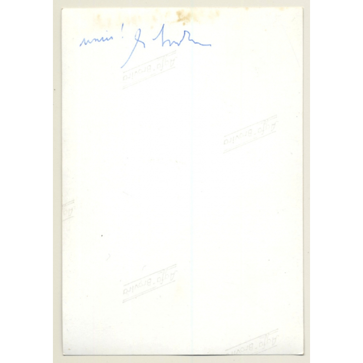 Slim Blonde Female With Vinyl Disc / Pin-Up - Beehive (Vintage Photo ~1950s/1960s)