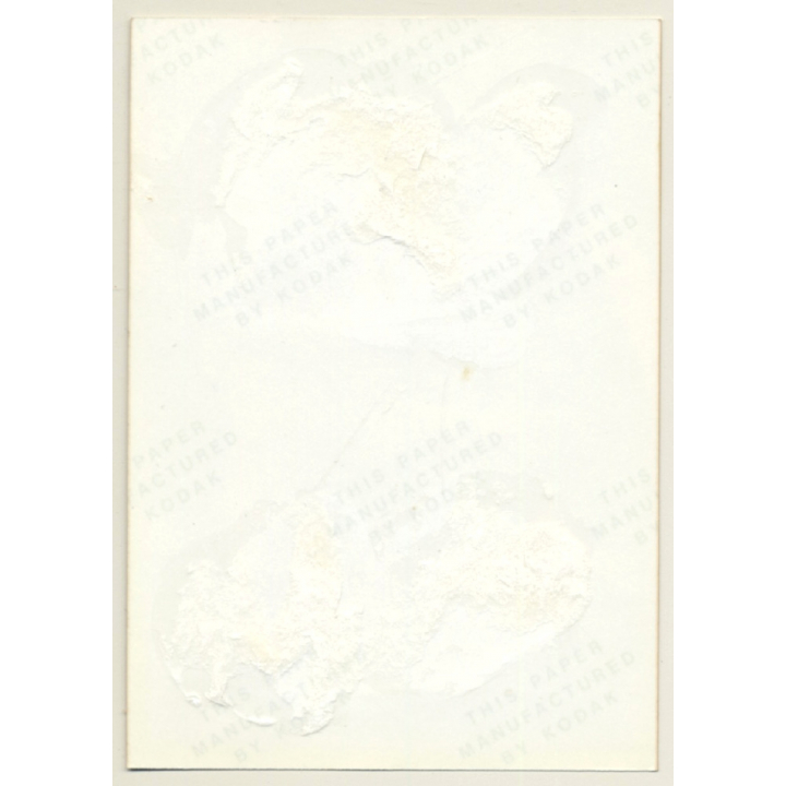 Nude Female Tied To Rack / Chastity Belt - Foot Cuffs - BDSM (Vintage Photo ~1990s)