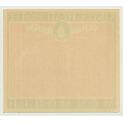 King's Head Hotel (Trust House) - Monmouth / Great Britain (Vintage Luggage Label 1950s)