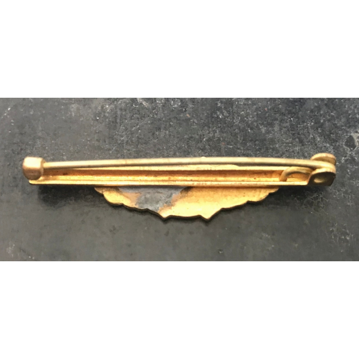 Vintage BABY Nurse Enamel Pinback Button Badge (UK 1910s/1920s)