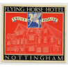 Flying Horse Hotel (Trust House) - Nottingham / Great Britain (Vintage Luggage Label 1950s)