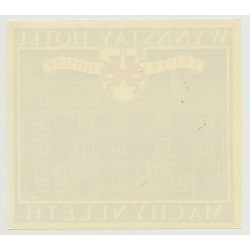 Flying Horse Hotel (Trust House) - Nottingham / Great Britain (Vintage Luggage Label 1950s)