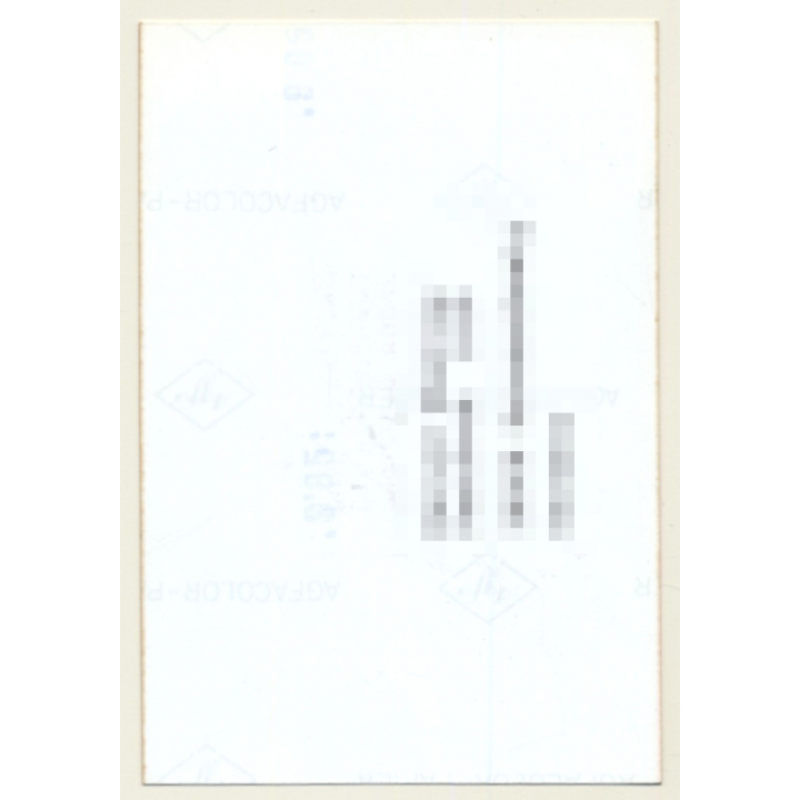 Slim Nude Female In White Lingerie Peaks Out Of Barn (Vintage Photo Germany ~1980s)