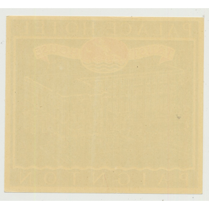 Royal Hotel (Trust House) - Llangollen / Great Britain (Vintage Luggage Label 1950s)