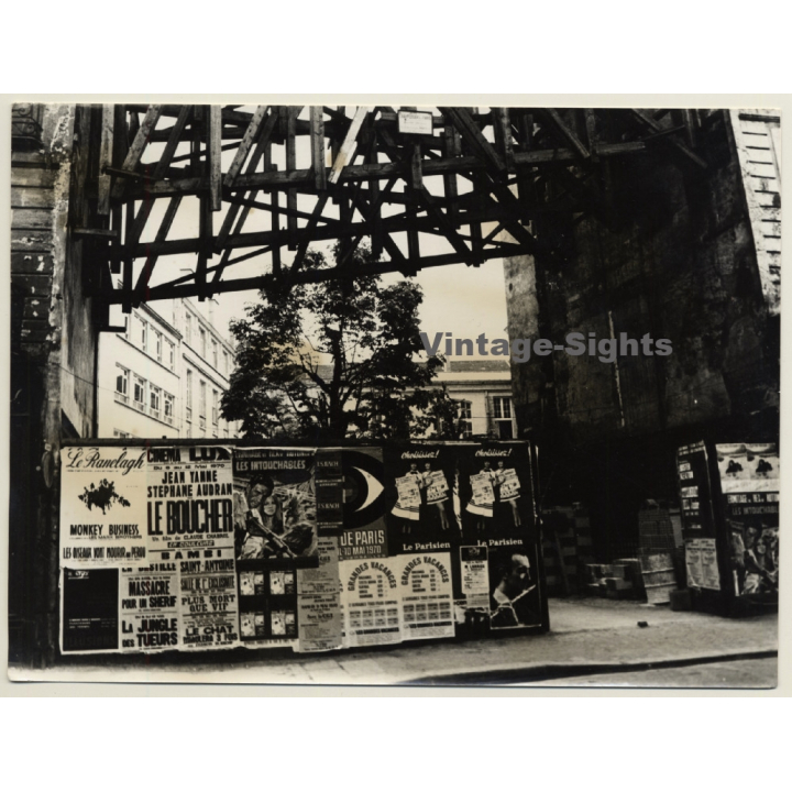 Jerri Bram (1942): Paris - Billboard - Wooden Framework (Vintage Photo ~1970s)