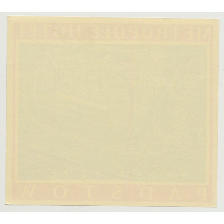 Swan Hotel (Trust House) - Lavenham / Great Britain (Vintage Luggage Label 1950s)