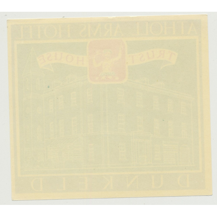 Atholl Arms Hotel (Trust House) - Dunkeld / Great Britain (Vintage Luggage Label 1950s)