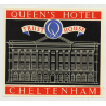 Queen's Hotel (Trust House) - Cheltenham / Great Britain (Vintage Luggage Label 1950s)