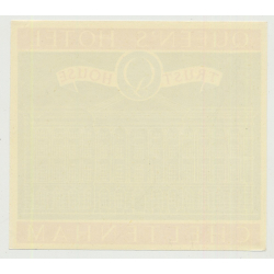 Queen's Hotel (Trust House) - Cheltenham / Great Britain (Vintage Luggage Label 1950s)