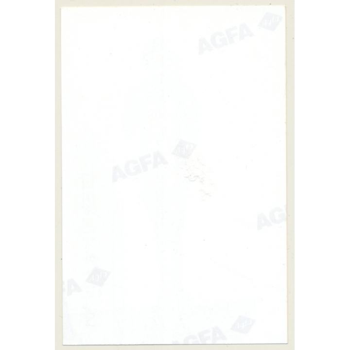 Busty Slim Brunette Opens Blouse / Boobs (Vintage Photo Germany ~1990s)