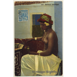 Lehnert & Landrock N° 538: Belleza Marroqui / Risqué - Ethnic (Vintage PC ~1910s/1920s)