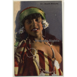 Lehnert & Landrock N°687: Beauté Bédouine / Risqué - Ethnic (Vintage PC ~1910s/1920s)