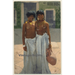 Lehnert & Landrock N°702: Bonnes Amies / Risqué - Ethnic (Vintage PC ~1910s/1920s)