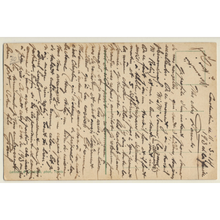 Lehnert & Landrock N°538: Jeune Femme Arabe / Risqué - Ethnic (Vintage PC 1914)