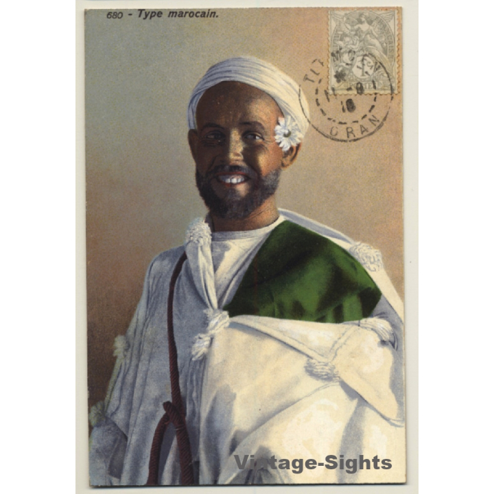 Lehnert & Landrock N°680: Type Marocain / Ethnic (Vintage PC ~1910s/1920s)