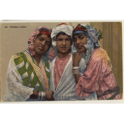 Lehnert & Landrock N°855: Fillettes Arabes / Ethnic (Vintage PC ~1910s/1920s)