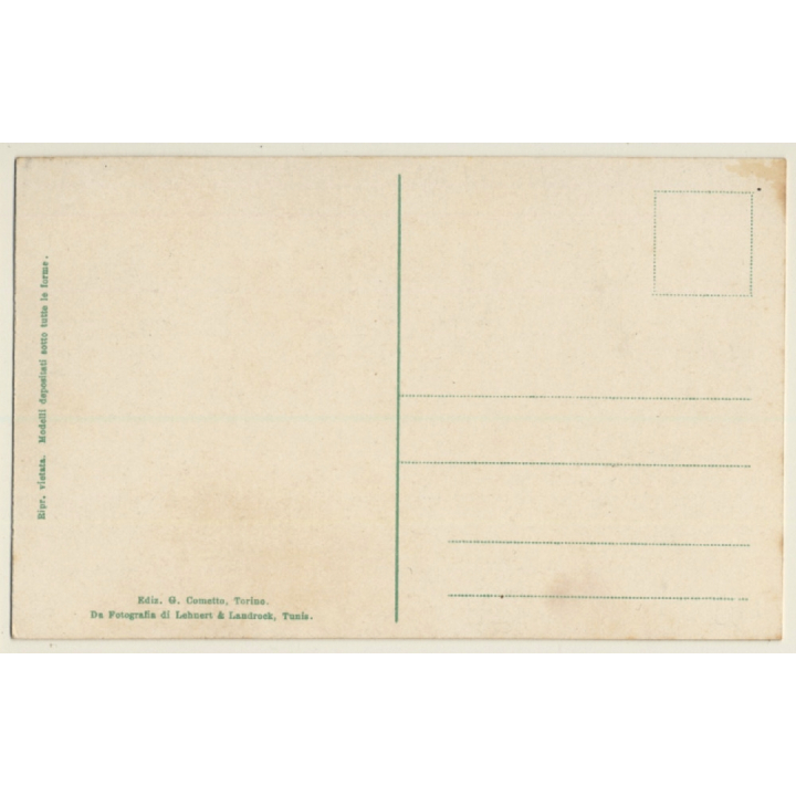 Lehnert & Landrock: Donna Bedouina Alla Cisterna / Ethnic (Vintage PC ~1910s/1920s)