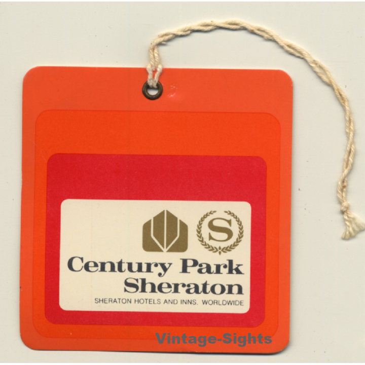 Manila / Philippines: Hotel Central Park Sheraton (Vintage Luggage Tag)