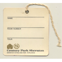 Manila / Philippines: Hotel Central Park Sheraton (Vintage Luggage Tag)
