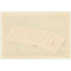 Nice / France: Hotel Atlantic (Vintage Luggage Label)