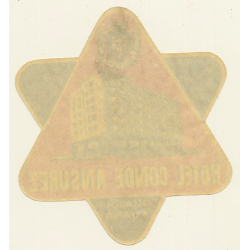 Valladolid / Spain: Hotel Conde Ansurez (Vintage Luggage Label)