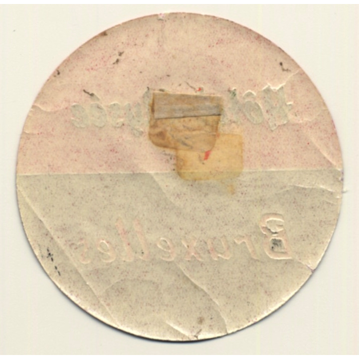 Bruxelles / Belgium: Hotel Elysée (Vintage Luggage Label)