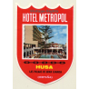 Las Palmas De Gran Canaria / Spain: Hotel Metropol - Husa (Vintage Luggage Label)