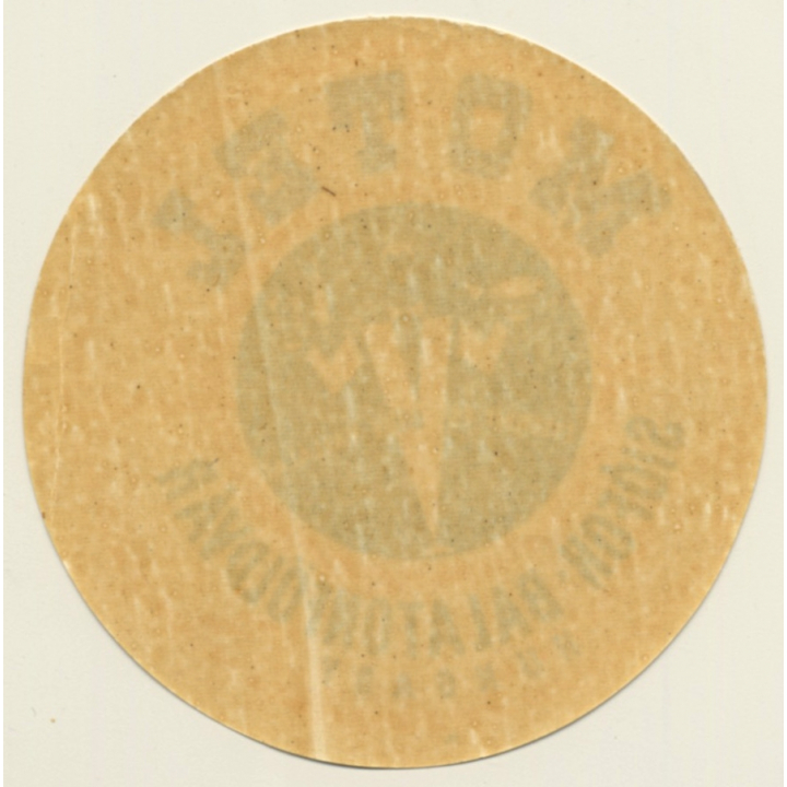 Siófok - Balaton / Hungary: Motel Balatonföldvar (Vintage Luggage Label ~1940s/1950s)