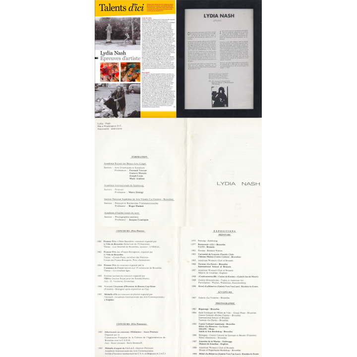 Photo Art / Lydia Nash (Bruxelles): Portrait Of 2 Men (Vintage Photo 1980s/1990s)