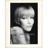 Intense Portrait Of Beautiful Woman With Bob / Eyes (Vintage Fashion Photo: Wolfgang Klein 1980s DIN A4+)