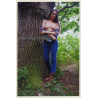 Slim Natural Semi Nude Undresses In Forest*1 / Boobs (Digital Photo Print ~2000s)