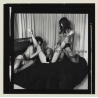 3 Stunning Semi Nudes In Catfight*14 / Legs - BDSM (Vintage Contact Sheet Photo 1970s)