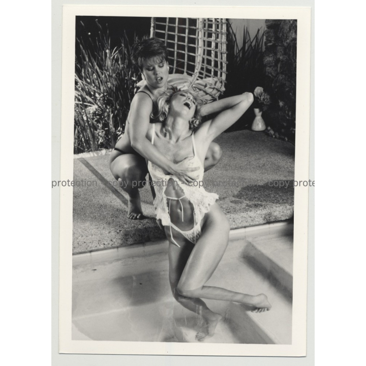 Nude Trio In Close Encounter / Tan Lines - Moustache (Vintage Photo Master 60s/70s)