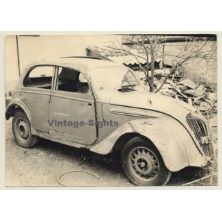 Crappy Morris 8 ? / Oldtimer (Vintage Photo France 1960s)