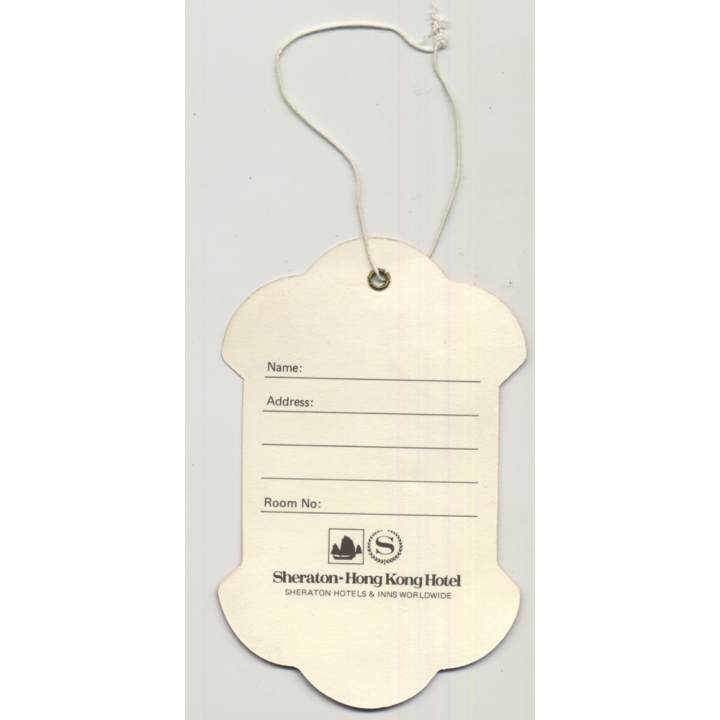 Sheraton - Hong Kong Hotel  (Vintage Luggage Tag)