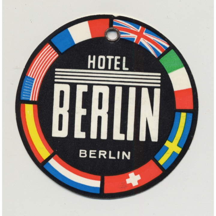 Hotel Berlin - Berlin / Germany (Vintage Luggage Tag)