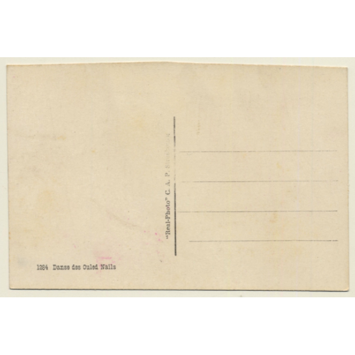 Algeria: Danse Des Ouled-Nail / Nomads - Ethnic (Vintage RPPC CAP)