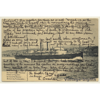 Belgian State Packet Boats / Dover - Ostend: Jan Breydel (Vintage PC 1912)