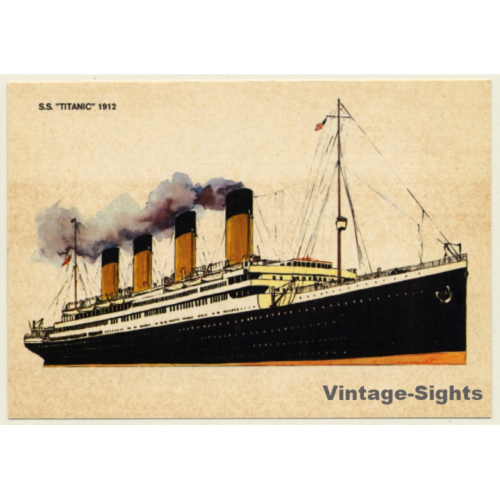 S.S. Titanic 1912 White Star Liner (PC Frans Naerebout Schepen Series ~1970s/1980s )