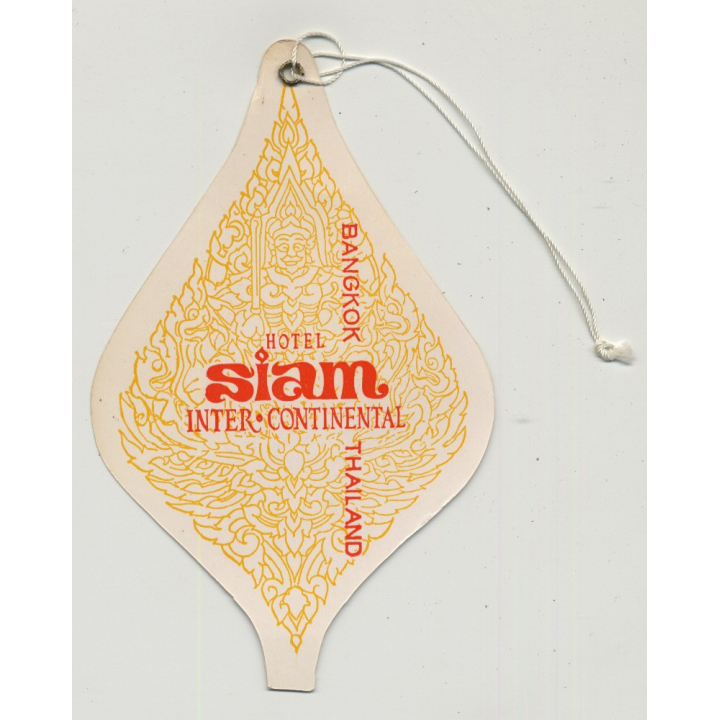 Hotel Siam Inter-Continental - Bangkok / Thailand (Vintage Luggage Tag)