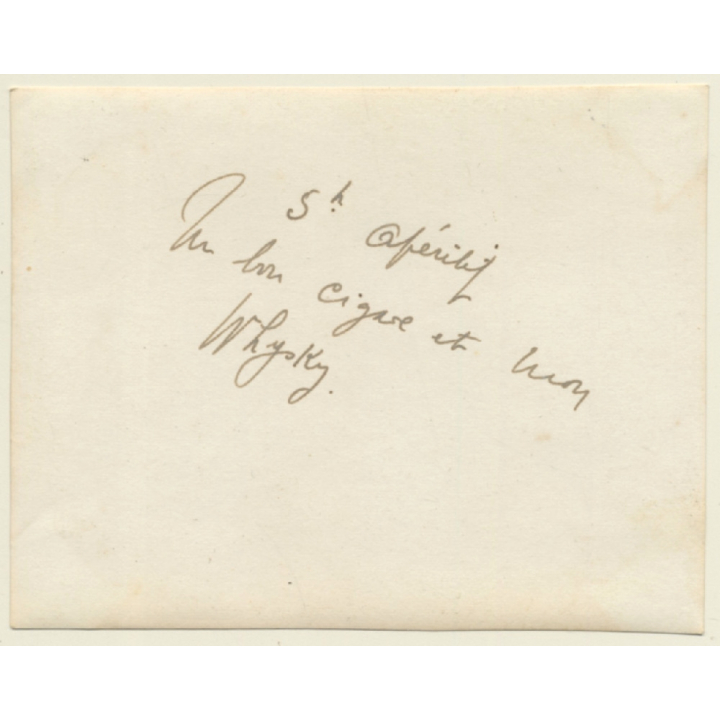 Boduna / Congo Belge: Colonialist Has Whiskey & Cigar (Vintage Photo 1926)