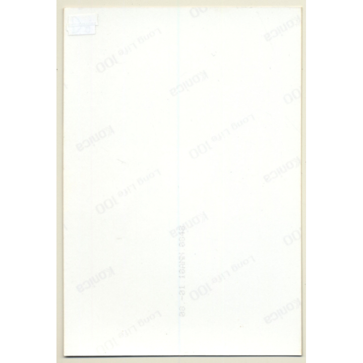 Slim Blonde Semi Nude In The Squats / Panties - Boobs (Vintage Photo France ~1980s)